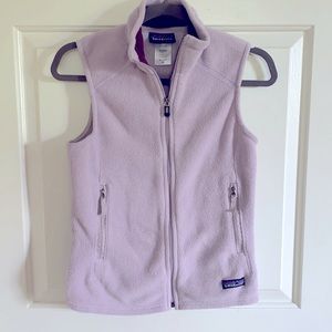 Light purple Patagonia fleece vest